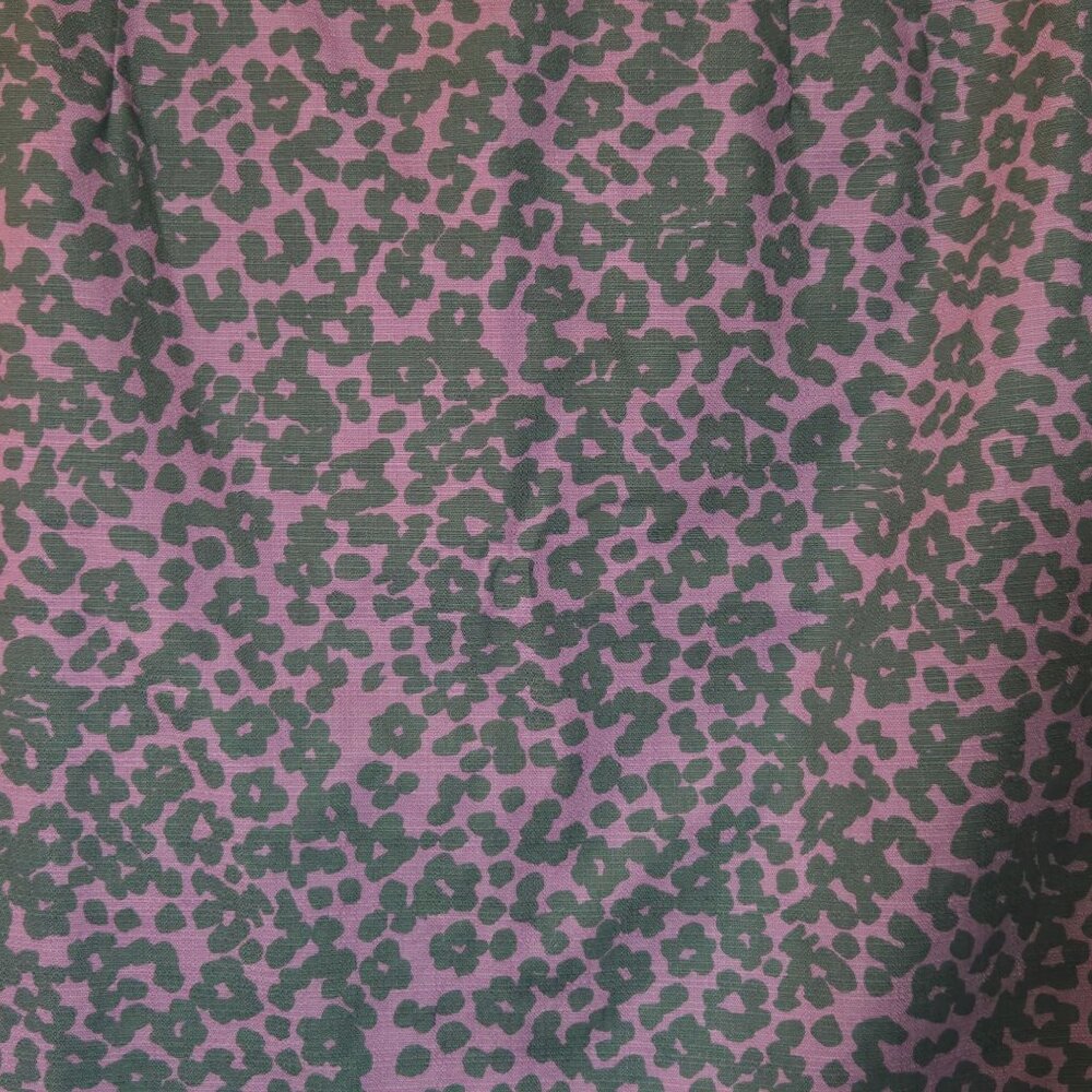 Banana Republic Animal Print Cotton Pencil Skirt 12 Purple Black Artsy Office - Picture 3 of 9